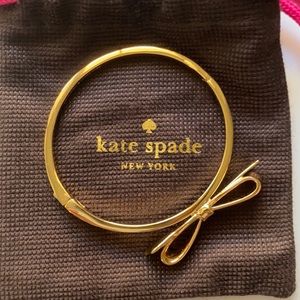 Kate Spade gold bow bangle